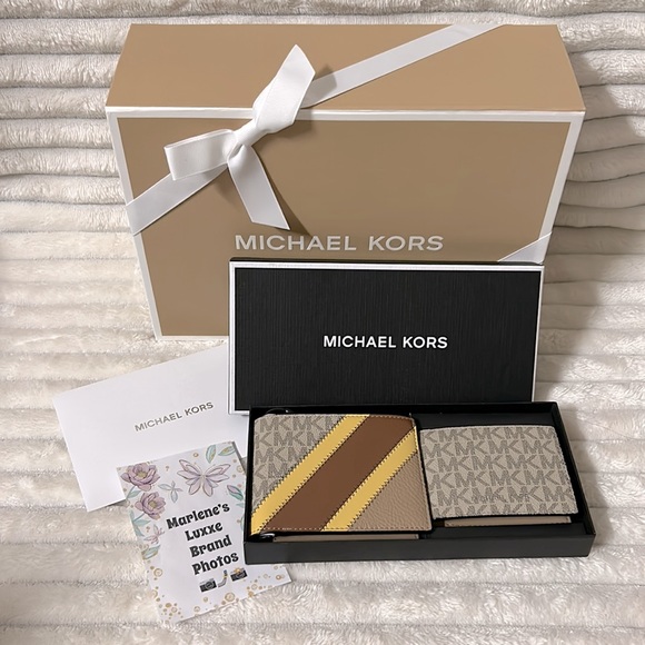 Michael Kors Men’s Wallet Set with gift box - Picture 1 of 10